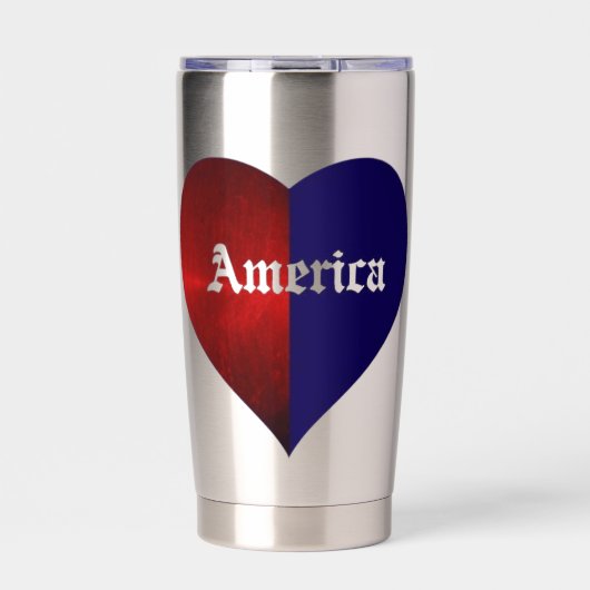 AMERIKAANS HART GEÏSOLEERDE DRINKBEKER (Voorkant)