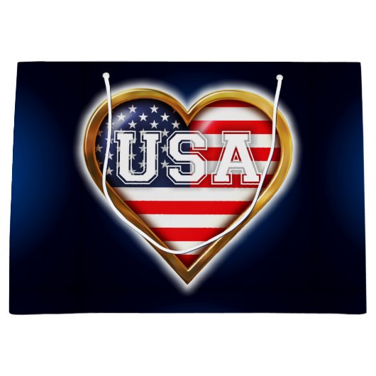 Amerikaans hart large cadeautasje (Voorkant)