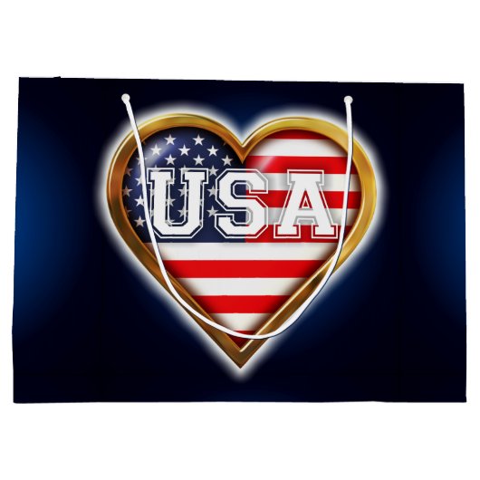 Amerikaans hart large cadeautasje (Achterkant)