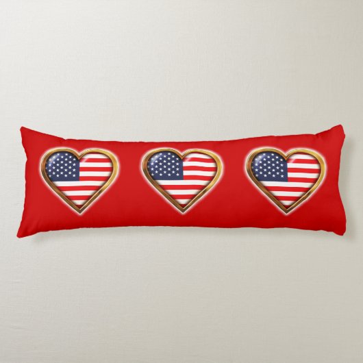 Amerikaans hart lichaamskussen (Voorkant)