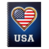 Amerikaans hart notitieboek (Voorkant)