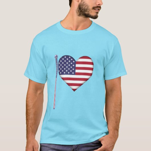 Amerikaans Hart Pen. T-shirt (Voorkant)