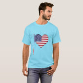 Amerikaans Hart Pen. T-shirt (Voorkant volledig)