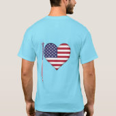 Amerikaans Hart Pen. T-shirt (Achterkant)