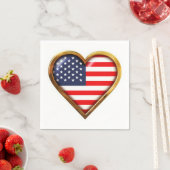 Amerikaans hart servet (Insitu)