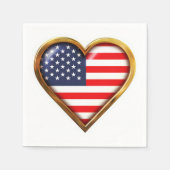 Amerikaans hart servet (Voorkant)