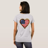 Amerikaans hart t-shirt (Achterkant volledig)