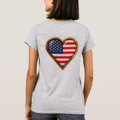 Amerikaans hart t-shirt (Achterkant)