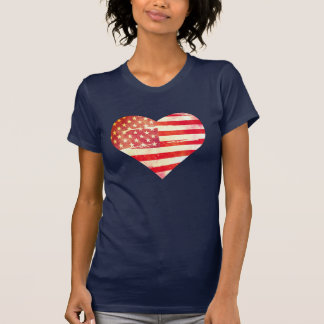 Amerikaans hart t-shirt