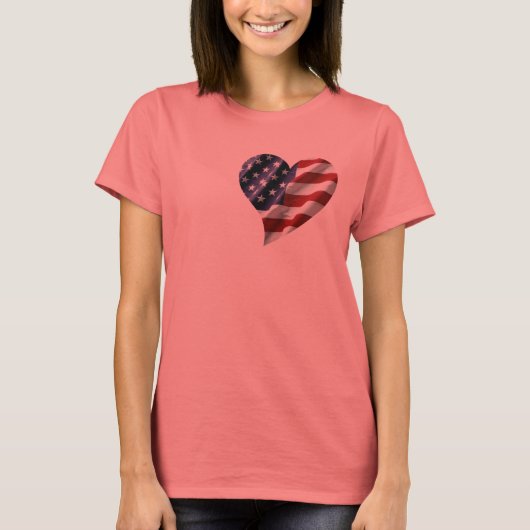 Amerikaans hart t-shirt (Voorkant)
