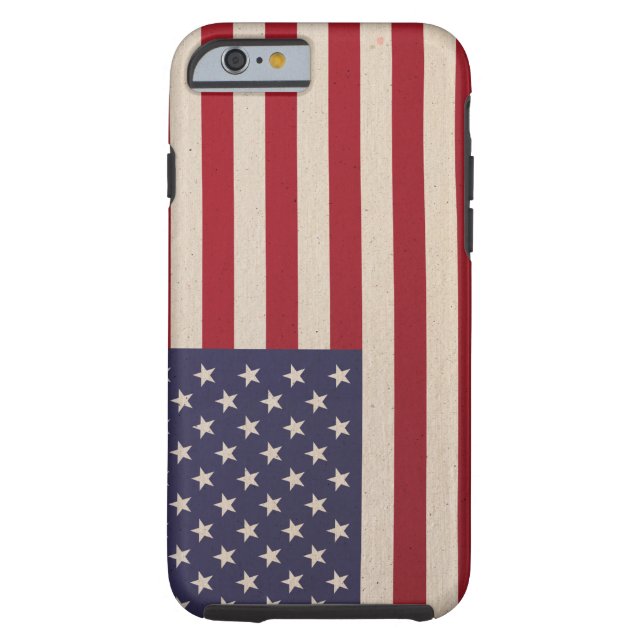 Amerikaans Hoesje van de Vlag iPhone 6/6s (Achterkant)