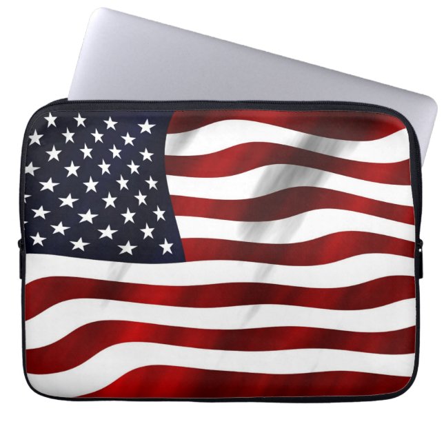 Amerikaans Hoesje voor de vlag iPad Mini Laptop Sleeve (Voorkant)