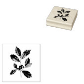  "AMERIKAANS HOLLY" WOOD ART STAMP RUBBERSTEMPEL (Gestempeld)