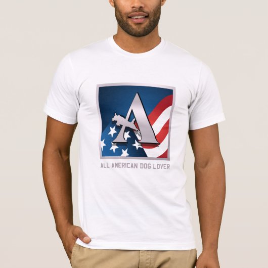 Amerikaans hondenliefhebber t-shirt (Voorkant)