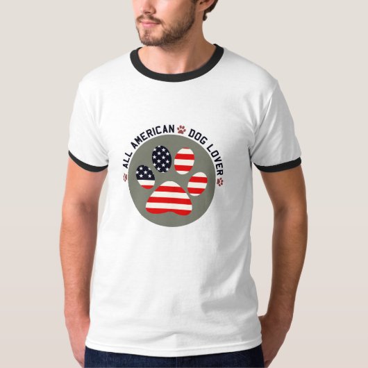 Amerikaans hondenliefhebber t-shirt (Voorkant)