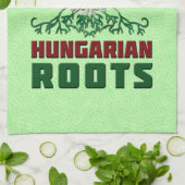 Amerikaans-Hongaarse Roots Tea Towel Theedoek (Gevouwen)
