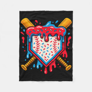 Amerikaans honkbal-drupijs voor jongens bal en fleece deken