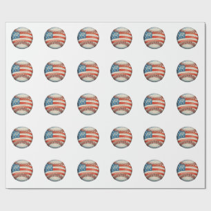 Amerikaans honkbal VS-vlag 250e verjaardag Cadeaupapier