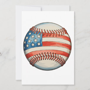 Amerikaans honkbal VS-vlag 250e verjaardag Kaart