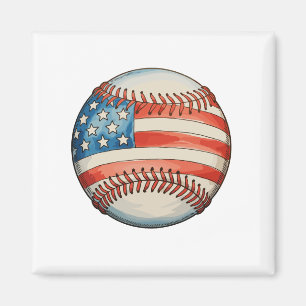 Amerikaans honkbal VS-vlag 250e verjaardag Magneet