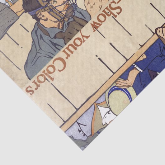 Amerikaans-honkbalspel-sporttrillingpapier Tissuepapier (Detail)