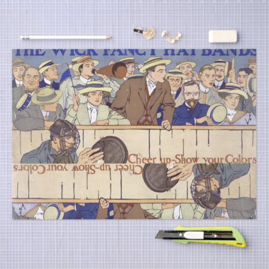 Amerikaans-honkbalspel-sporttrillingpapier Tissuepapier (Craft)