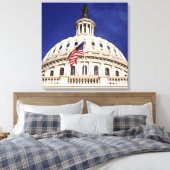 Amerikaans hoofdgebouw, Washington DC Canvas Afdruk (Insitu (Slaapkamer))
