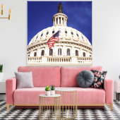 Amerikaans hoofdgebouw, Washington DC Canvas Afdruk (Insitu (Woonkamer))