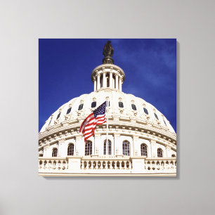 Amerikaans hoofdgebouw, Washington DC Canvas Afdruk