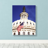 Amerikaans hoofdgebouw, Washington DC Canvas Afdruk (Insitu (Houten vloer))