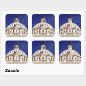 Amerikaans hoofdgebouw, Washington DC Vierkante Sticker (Vel)
