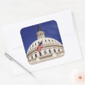Amerikaans hoofdgebouw, Washington DC Vierkante Sticker (Envelop)