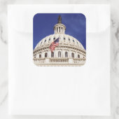 Amerikaans hoofdgebouw, Washington DC Vierkante Sticker (Tas)
