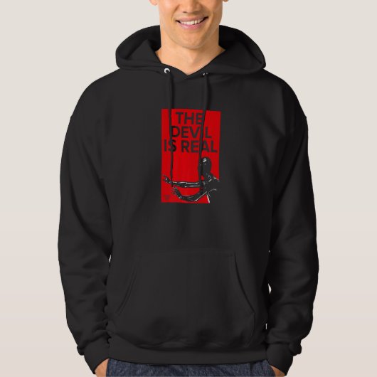 Amerikaans Horror Hotel Duivel Is Echte   Hoodie (Voorkant)