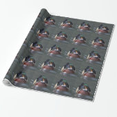 Amerikaans houtsnipperpapier cadeaupapier (Uitgerold)