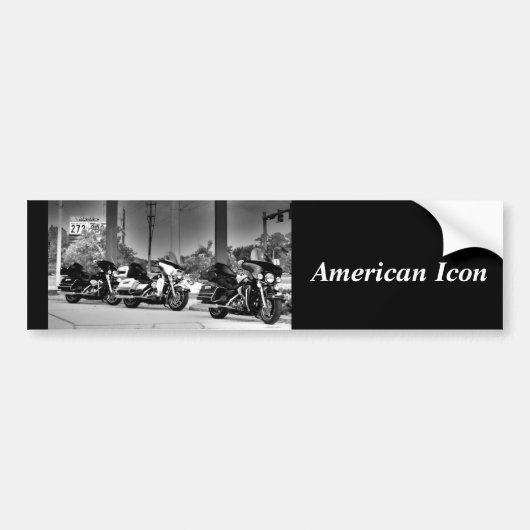 Amerikaans icoon bumpersticker (Voorkant)