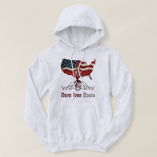 Amerikaans-Ierse Ancestry Hoodie (Design voorkant)