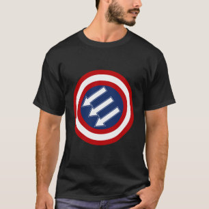 Amerikaans ijzeren front retro symbool USA Flag T-shirt