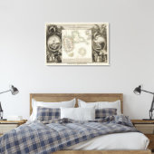 Amerikaans imperium canvas afdruk (Insitu (Slaapkamer))