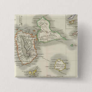 Amerikaans imperium vierkante button 5,1 cm