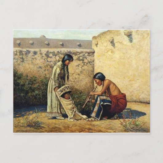 Amerikaans Indiaans Briefkaart (Voorkant)