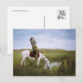 Amerikaans Indiaans Briefkaart (Voorkant / Achterkant)