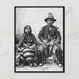 Amerikaans Indiaans Briefkaart