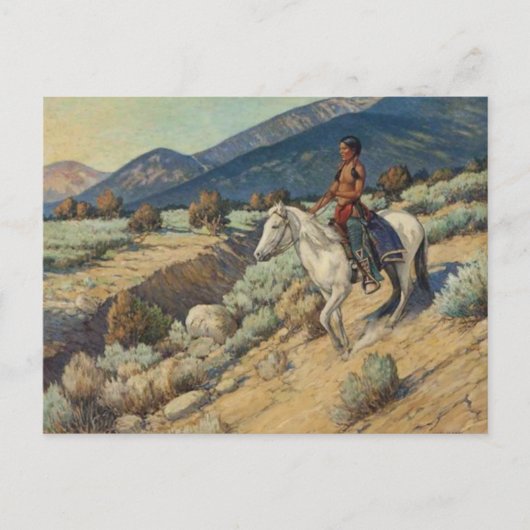 Amerikaans Indiaans Briefkaart (Voorkant)