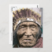 Amerikaans Indiaans Briefkaart (Voorkant / Achterkant)