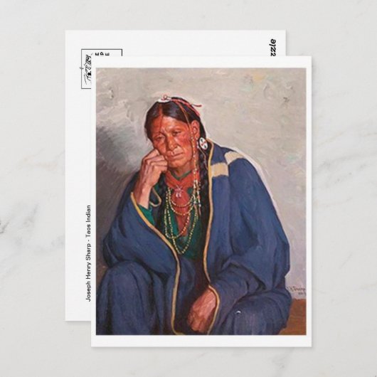 Amerikaans Indiaans Briefkaart (Voorkant / Achterkant)