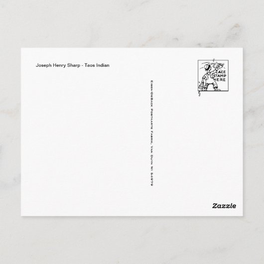 Amerikaans Indiaans Briefkaart (Achterkant)