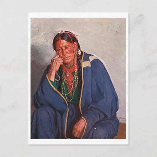 Amerikaans Indiaans Briefkaart (Voorkant)