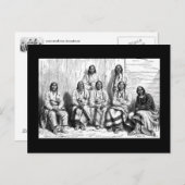 Amerikaans Indiaans Briefkaart (Voorkant / Achterkant)