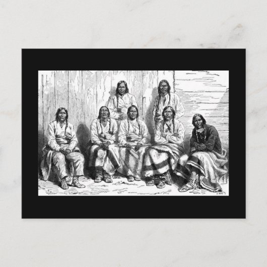 Amerikaans Indiaans Briefkaart (Voorkant)